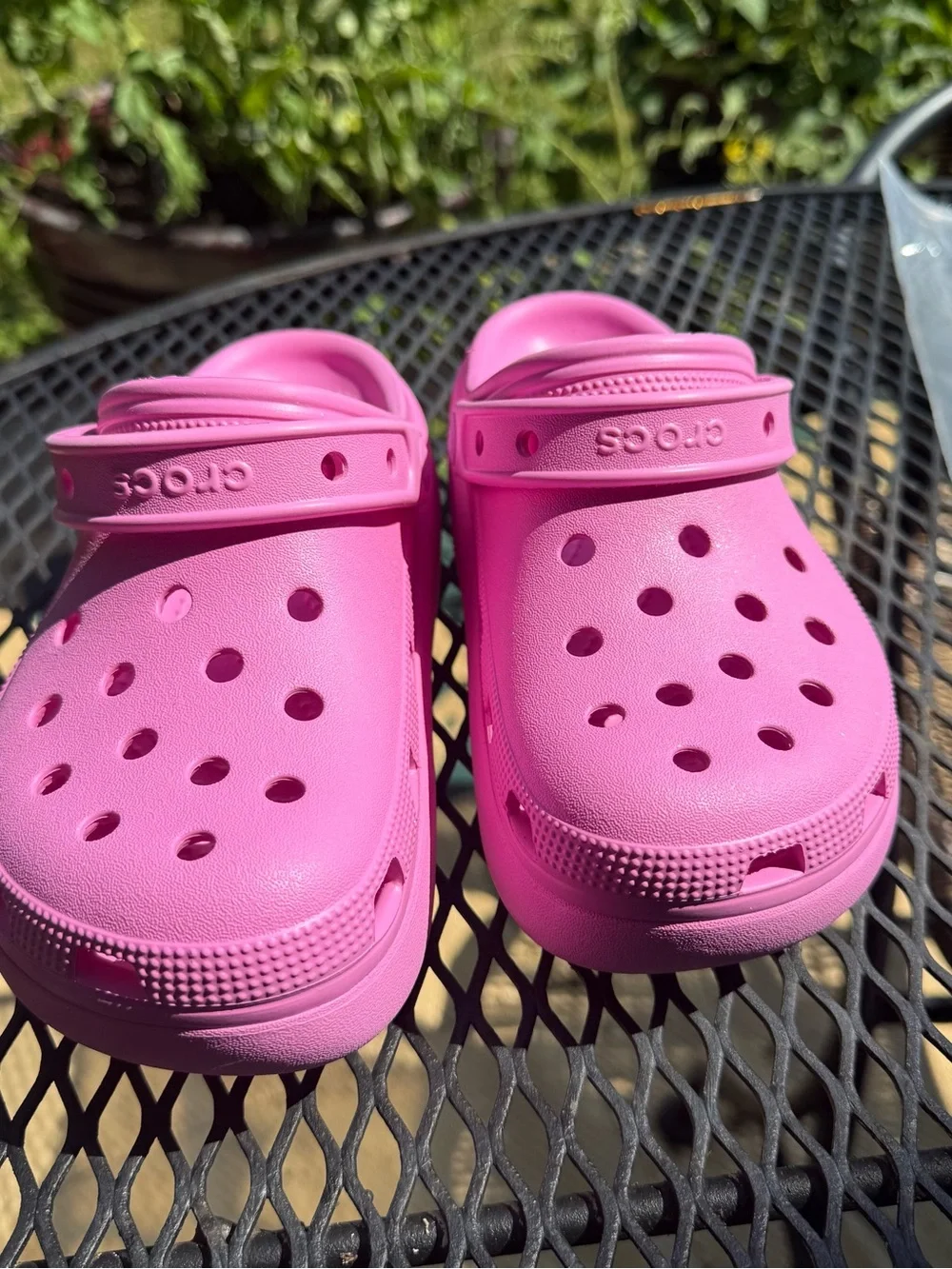 NEW CROCS Kids Classic Platform Cutie in taffy pink size J4